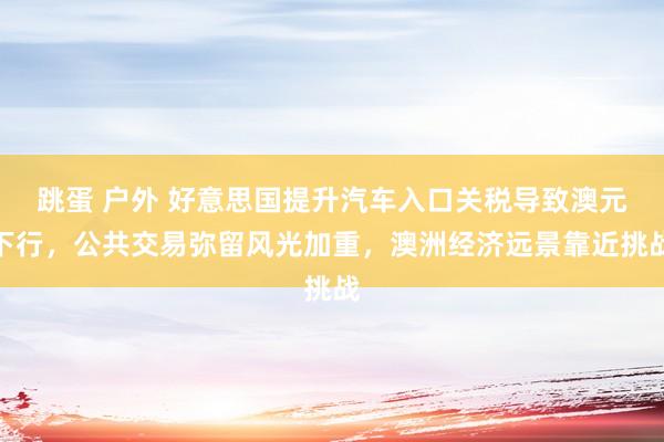 跳蛋 户外 好意思国提升汽车入口关税导致澳元下行，公共交易弥留风光加重，澳洲经济远景靠近挑战