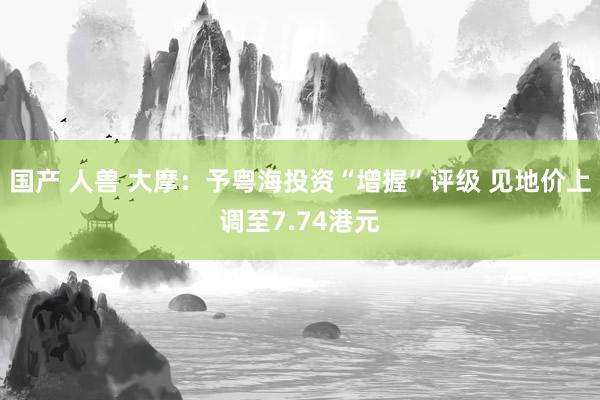 国产 人兽 大摩：予粤海投资“增握”评级 见地价上调至7.74港元