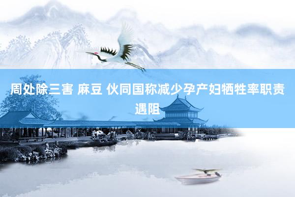 周处除三害 麻豆 伙同国称减少孕产妇牺牲率职责遇阻